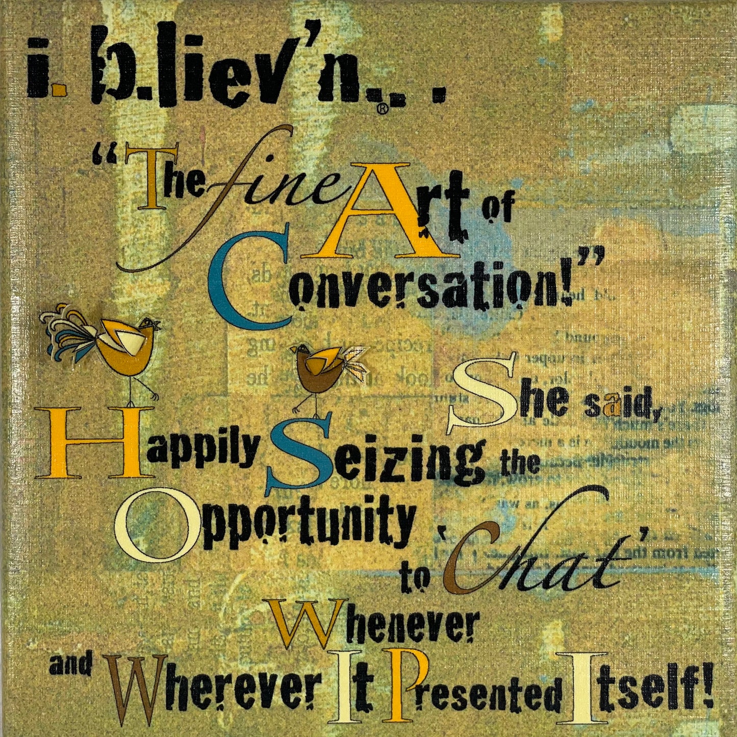 Fine Art of Conversation